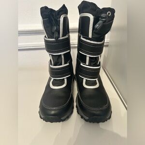 Youth Lands End Black Winter/Snow Boots